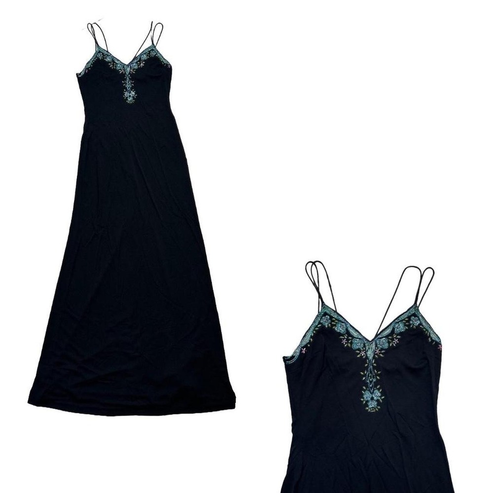 VTG Y2K Absolutely Beautiful Elegant Black maxi dress